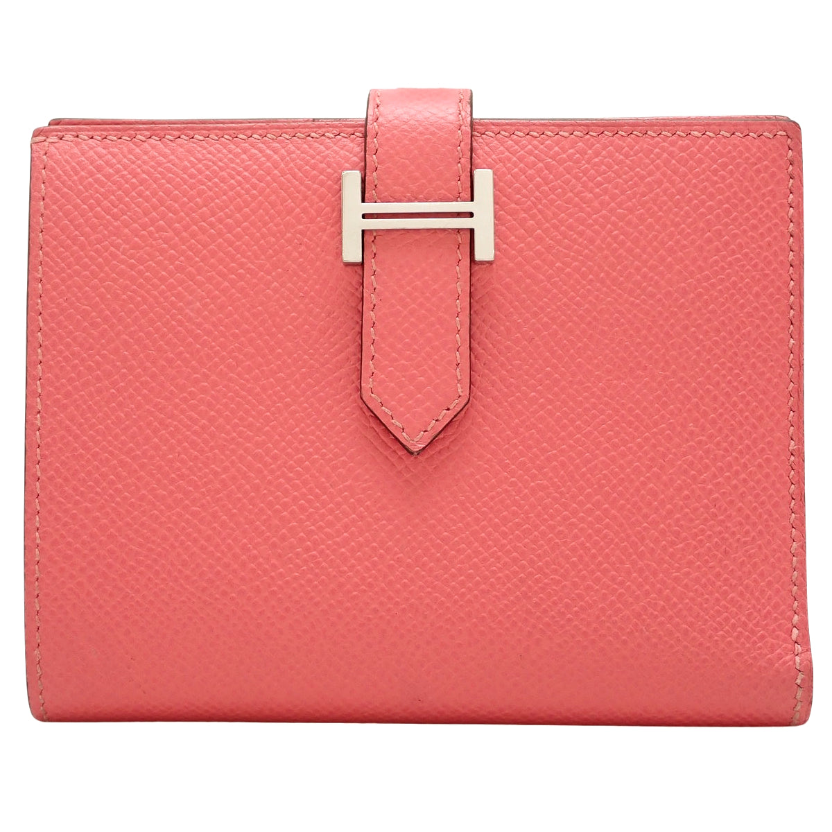 Bearn Compact Epsom Leather Palladium Hardware Rose Azalee W Stamp