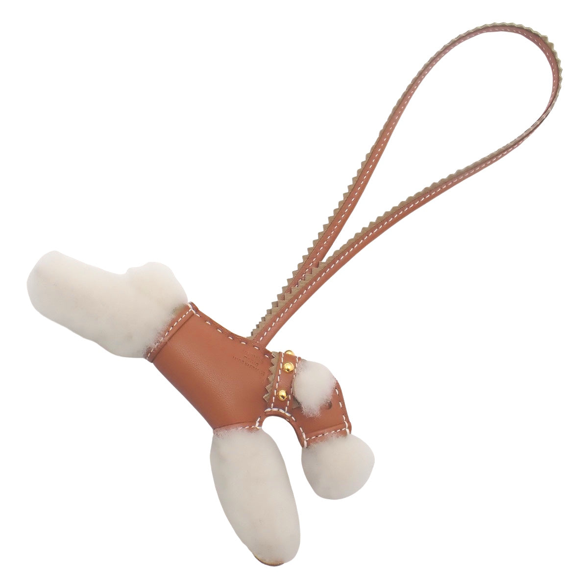 Bag charm Studs Agneau Milo Mouton Gold/Poussière K stamp
