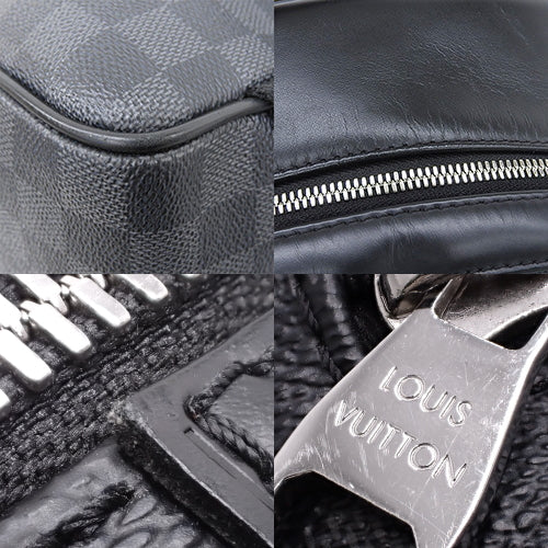 Damier Graphite Josh NV, Damier Graphite canvas, black and grey, N40365, backpack, everyday use, shoulder bag.