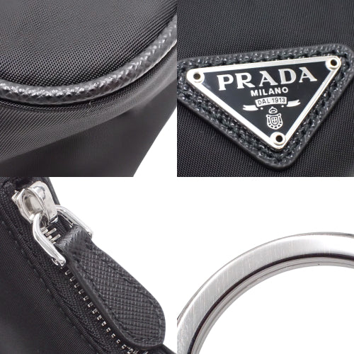 Re-Edition 2005 Re-Nylon Mini Bag, saffiano leather and nylon, black, 1NE204_R064_F0002 (currently available as of December 2023), shoulder bag, Re-Edition.