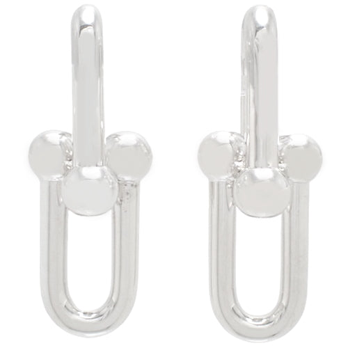 ハードウェア ラージ リンク ピアス シルバー SV925 アクセサリー ジュエリー