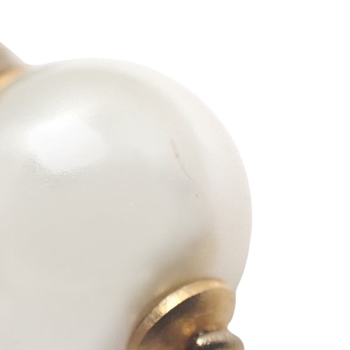 ココマーク ロングパールネックレス メタル(GP) フェイクパール アクセサリー ジュエリー 花 フラワー