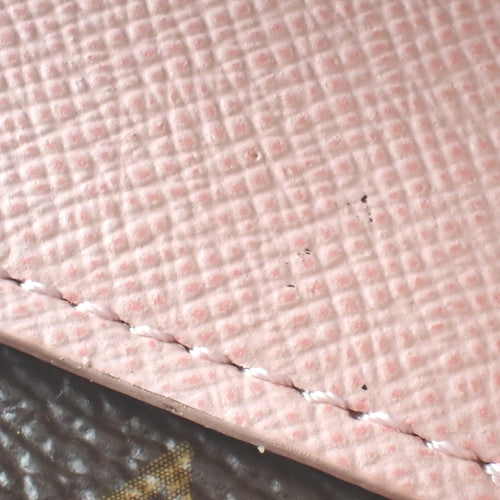 Monogram Ariane Portefeuille Tri-fold Wallet, Mini Wallet, Small Accessory, Monogram Canvas, Rose Ballerine, M62037