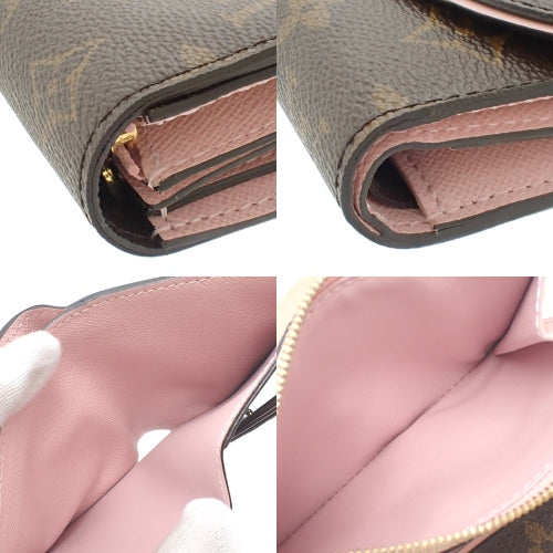 Monogram Ariane Portefeuille Tri-fold Wallet, Mini Wallet, Small Accessory, Monogram Canvas, Rose Ballerine, M62037