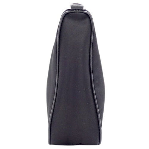 Re-Nylon shoulder bag, nylon and calfskin, NERO, 2VH113_2DMH_F0002_V_XOP (currently available as of March 2024).  Shoulder bag, crossbody bag, pochette.