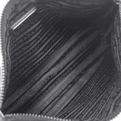 Re-Nylon shoulder bag, nylon and calfskin, NERO, 2VH113_2DMH_F0002_V_XOP (currently available as of March 2024).  Shoulder bag, crossbody bag, pochette.