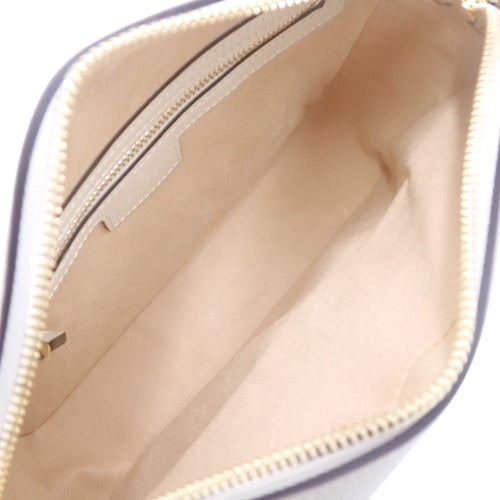 Horsebit 1955 Small Shoulder Bag, GG Supreme Canvas and Leather, Beige and White, 645454. Can be worn on the shoulder or crossbody.