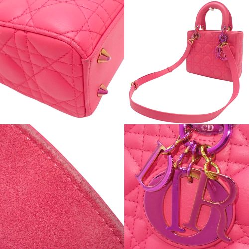 カナージュ Lady Dior バッグ スモール 2WAY ショルダー 肩掛け 斜め掛け ラムスキン