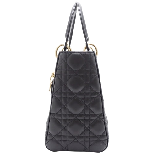 カナージュ レディディオール Lady Dior バッグ ミディアム 2WAY ショルダー 肩掛け ラムスキン M0565ONGE_M900(2024年3月現在現行品)
