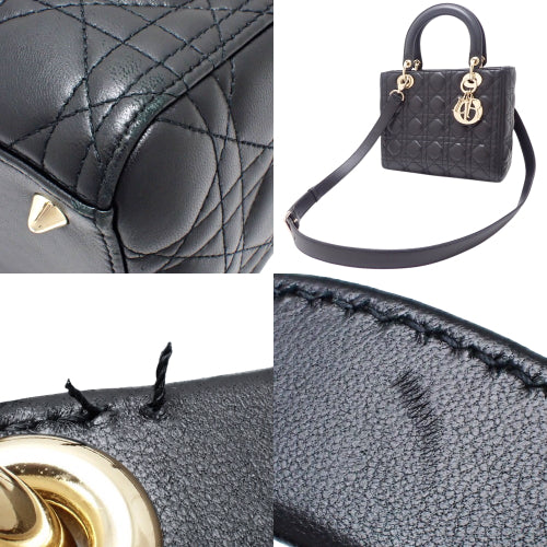 カナージュ レディディオール Lady Dior バッグ ミディアム 2WAY ショルダー 肩掛け ラムスキン M0565ONGE_M900(2024年3月現在現行品)
