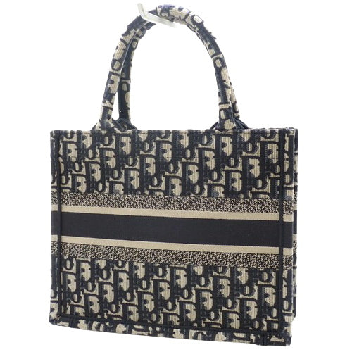 Dior Book Tote bag, small, canvas, navy and beige, M1265ZRIW_M828 (currently available as of May 2024), handbag, Trotter, Dior Oblique embroidery.