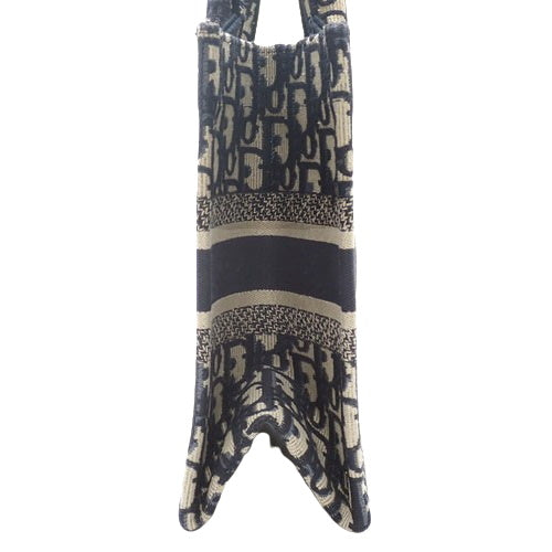 Dior Book Tote bag, small, canvas, navy and beige, M1265ZRIW_M828 (currently available as of May 2024), handbag, Trotter, Dior Oblique embroidery.