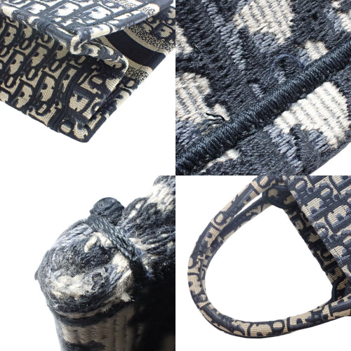 Dior Book Tote bag, small, canvas, navy and beige, M1265ZRIW_M828 (currently available as of May 2024), handbag, Trotter, Dior Oblique embroidery.