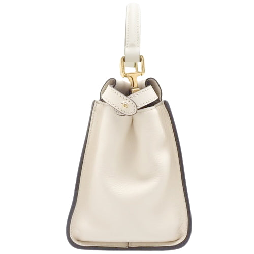 PEEKABOOMINI Peekaboo Mini Calfskin Off-White 8BN244 AF2W F1DUE 2-Way Shoulder Bag (Can be worn as a shoulder bag or crossbody bag)