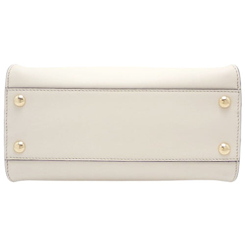 PEEKABOOMINI Peekaboo Mini Calfskin Off-White 8BN244 AF2W F1DUE 2-Way Shoulder Bag (Can be worn as a shoulder bag or crossbody bag)