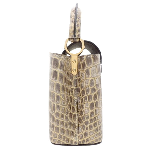 Capucines MINI Sahara 2-way Shoulder Bag, Nile Crocodile, Sahara, N98156