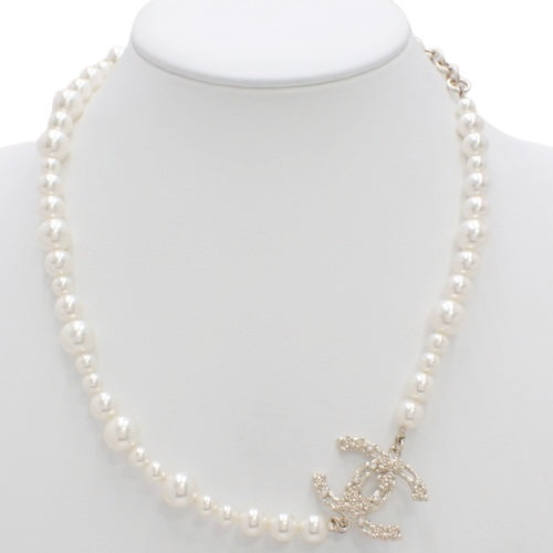 Coco Mark Pearl Necklace Metal (GP) Faux Pearl Accessories Jewelry