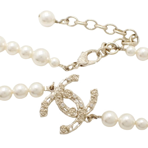 Coco Mark Pearl Necklace Metal (GP) Faux Pearl Accessories Jewelry