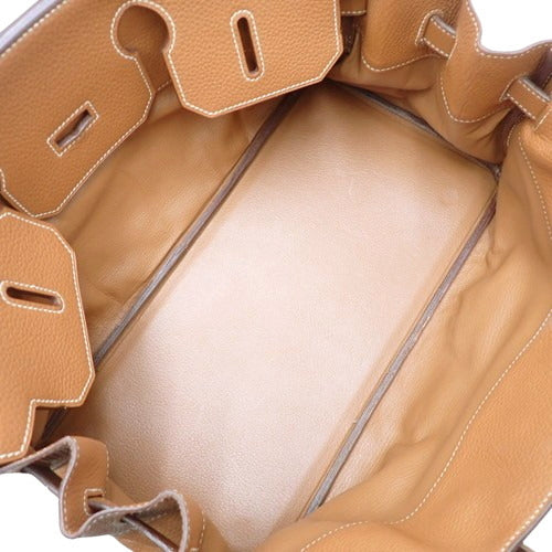 Shoulder Birkin, Taurillon Clemence leather, palladium hardware, gold or silver hardware, □I stamp.