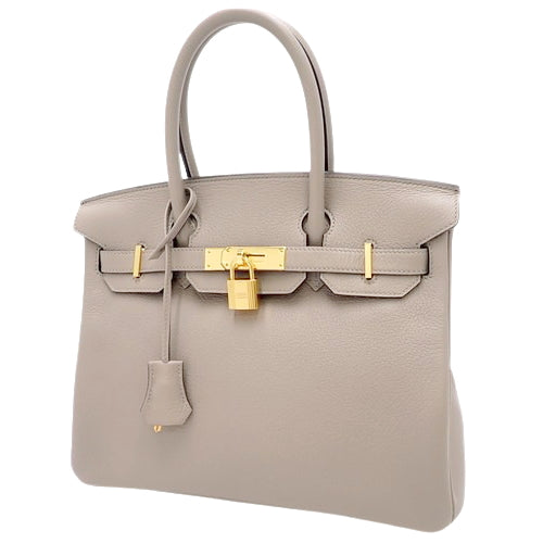 Birkin 30, Trionne Noby, Toile de Touilleur Grey, Gold Hardware, Y stamp.