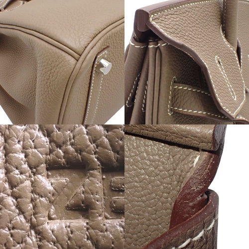 バーキン 30 トゴ パラジウム金具 エトープ/エトゥープ シルバー金具 Z刻印