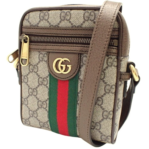 Ophidia GG Shoulder Bag, Crossbody, GG Supreme Canvas, Beige/Ebony, 598127 96IWT 8745