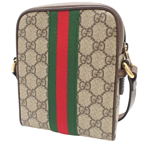 Ophidia GG Shoulder Bag, Crossbody, GG Supreme Canvas, Beige/Ebony, 598127 96IWT 8745