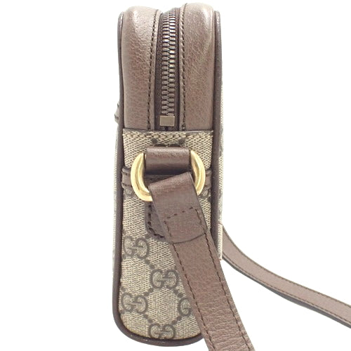 Ophidia GG Shoulder Bag, Crossbody, GG Supreme Canvas, Beige/Ebony, 598127 96IWT 8745
