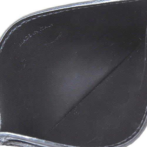Card holder, grain calf leather, black, 10B703BEL.38SI (currently available as of December 2024), business card holder, pass case, ID holder, logo.