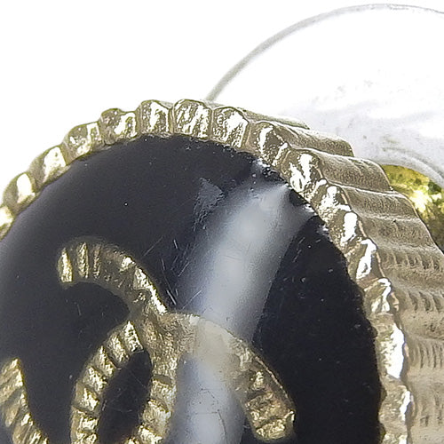 Coco Mark Round Earrings, Metal (GP), Accessory, Jewelry, Circle, Round Shape