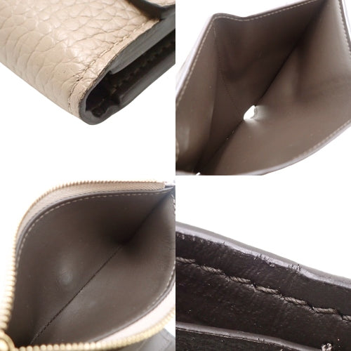 Portefeuille Capucines Compact Tri-fold Wallet in Taurillon Leather, Galle M62159 (Current as of December 2024)