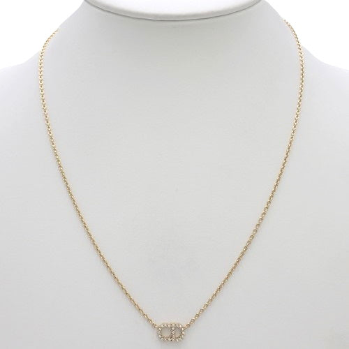 Clair D Lune クレール ディー リュヌ ネックレス N0717CDLCY_D301(2024年11月現在現行品) メタル(GP) クリスタル アクセサリー ジュエリー ラインストーン CDロゴ