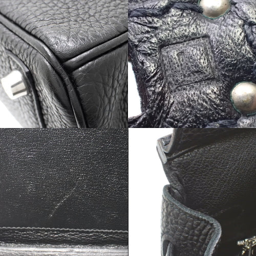 バーキン 25 トゴ パラジウム金具 ブラック シルバー金具 □L刻印