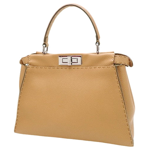Celine Peekaboo Regular Leather Bag, Brown, 8BN290 Q0J F0E8L, 2-way shoulder bag (can be carried on the shoulder or crossbody).