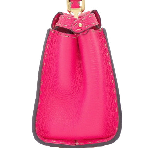 Fendi Selleria Peekaboo Mini Leather Bag, Fuchsia (8BN244 SFR F17U9), Shoulder Bag/2-Way Bag
