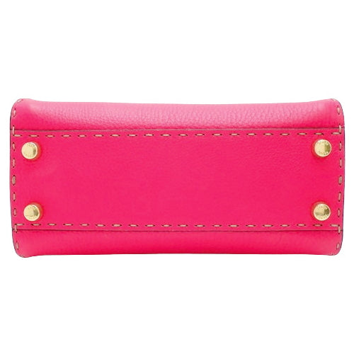 Fendi Selleria Peekaboo Mini Leather Bag, Fuchsia (8BN244 SFR F17U9), Shoulder Bag/2-Way Bag