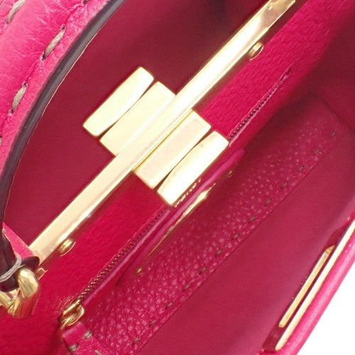 セレリア Selleria ピーカブー ミニ ショルダーバッグ 2WAY 肩掛け レザー FUXIA 8BN244 SFR F17U9