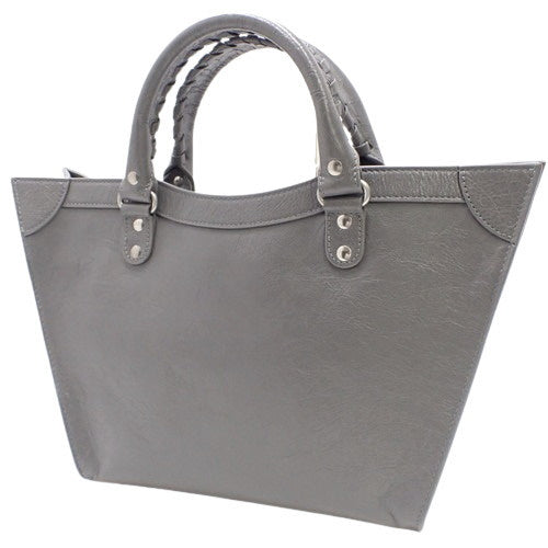 Neoclassical M Upside Down Leather Gray 702502 2-Way Shoulder Bag