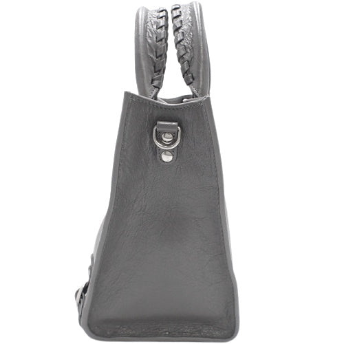 Neoclassical M Upside Down Leather Gray 702502 2-Way Shoulder Bag