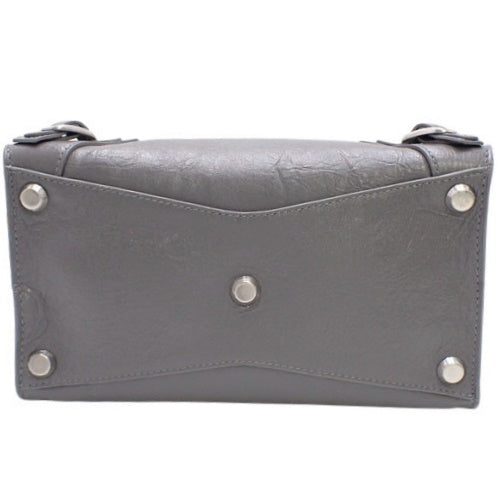Neoclassical M Upside Down Leather Gray 702502 2-Way Shoulder Bag
