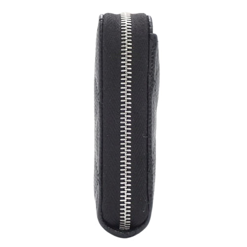 Matelasse Coco Mark Round-Zip Long Wallet, Caviar Skin, Black, A50097. (Long Wallet, Round Zip, Accessory)