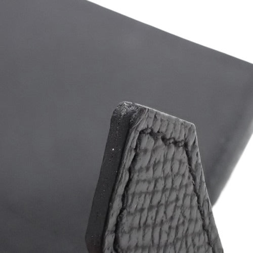 Be'an Compact, Epsom calfskin, palladium hardware, black;  silver hardware, Y-stamp.