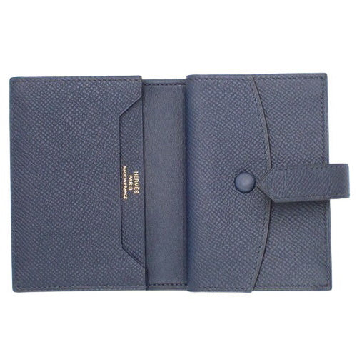 Be'an Mini, Epsom calfskin, Blue Navy, gold hardware, W stamp.