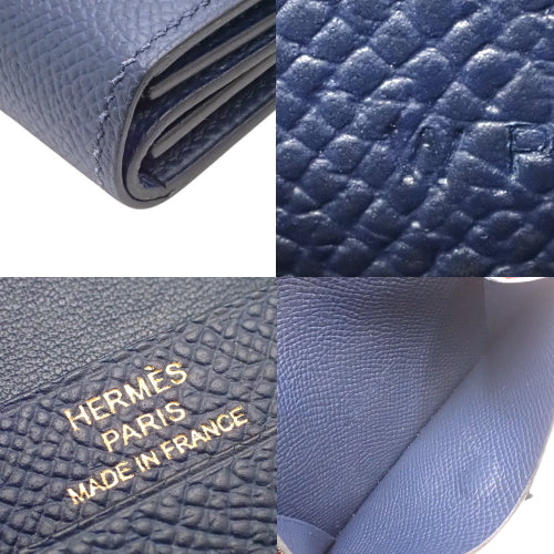 Be'an Mini, Epsom calfskin, Blue Navy, gold hardware, W stamp.