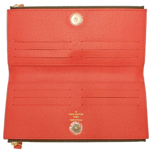 Monogram Portefeuille Adele Coquelicot Long Wallet in Monogram Canvas, M61287