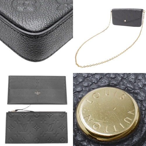 Monogram Empreinte Pochette Felicie Chain Wallet Shoulder Bag, Monogram Empreinte Noir, M82477 (current as of December 2024)