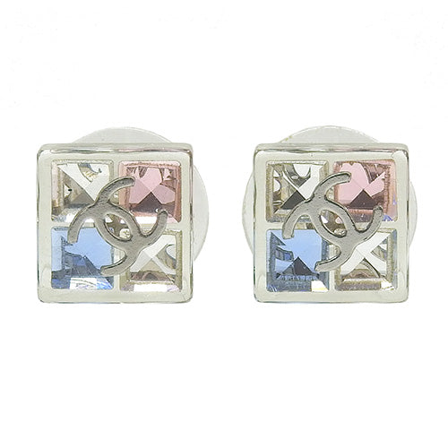 Cocomark clear earrings, plastic square accessories