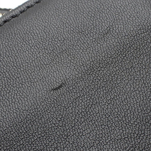 Trio Large Leather Pouch, Black, Old Logo, Shoulder Bag, Crossbody Bag