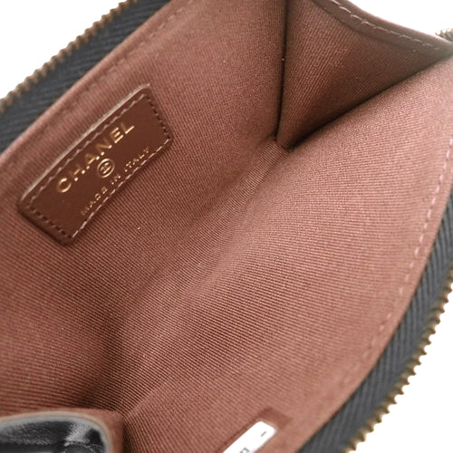 マトラッセ ココマーク フラグメントケース キャビアスキン ブラック AP3179 コインケース ミニ財布 コンパクトウォレット ラウンドファスナー