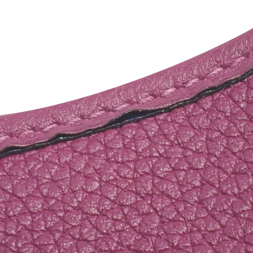 Evelyn TPM 肩背包/斜挎包,钯金金属配件,Taurillon Maurice 手拿包,银莲花色/海军蓝,Y 形印章